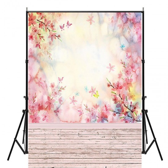 3x5FT 5x7FT Pink Theme Wood Floor Photography Backdrop Background Studio Prop 3x5FT 5x7FT Pink Theme Wood Floor Photography Backdrop Background Studio Prop