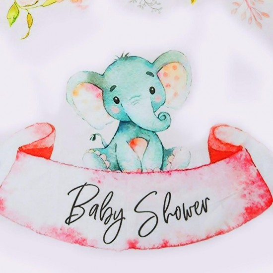 3x5FT 5x7FT Vinyl Baby Shower Elephant Pink Rose Photography Backdrop Background Studio Prop 3x5FT 5x7FT Vinyl Baby Shower Elephant Pink Rose Photography Backdrop Background Studio Prop
