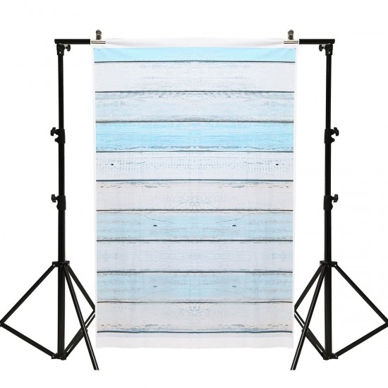 3x5FT Blue Wooden Wall Floor Photography Backdrop Studio Prop Background 3x5FT Blue Wooden Wall Floor Photography Backdrop Studio Prop Background