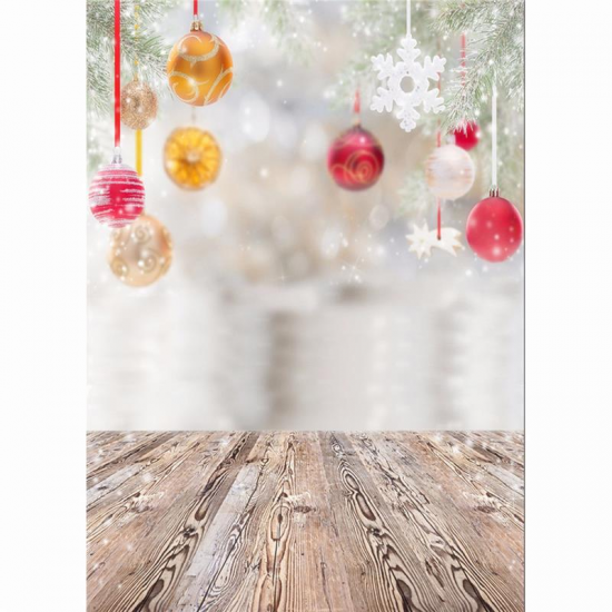 3x5FT Christmas Tree Decor Snow Photography Backdrop Background Studio Prop