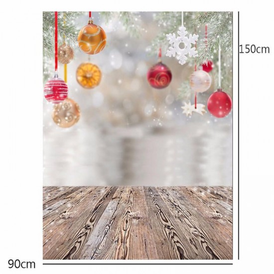 3x5FT Christmas Tree Decor Snow Photography Backdrop Background Studio Prop