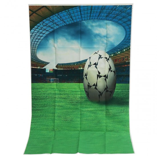 3x5FT Football Grassland Stadium Theme Photography Backdrop Studio Prop Background