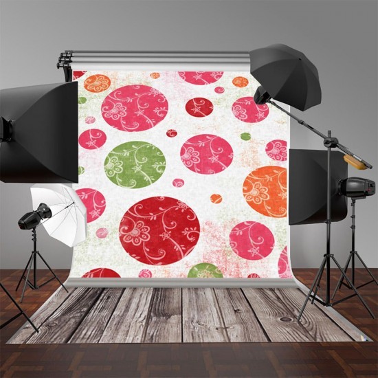 3x5FT Vinyl Colorful Flower Photography Backdrop Background Studio Prop