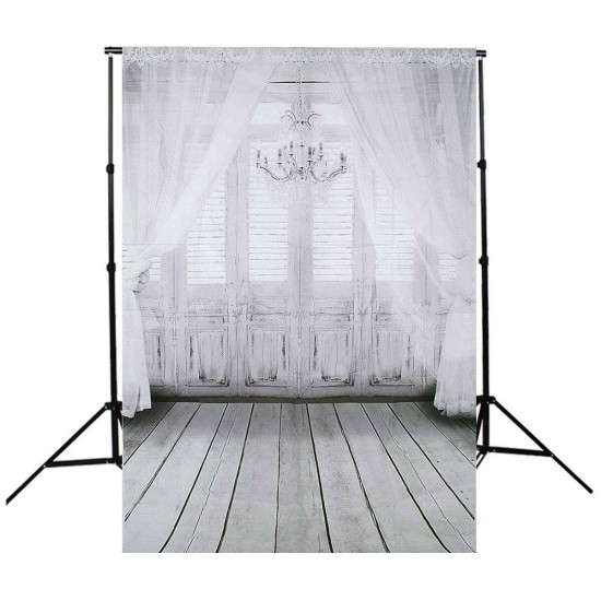3x5FT White Wood Wall Window Floor Backdrop Photography Prop Photo Background 3x5FT White Wood Wall Window Floor Backdrop Photography Prop Photo Background