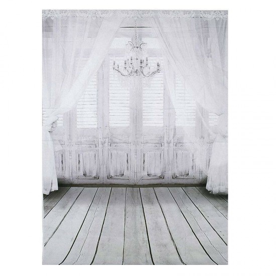 3x5FT White Wood Wall Window Floor Backdrop Photography Prop Photo Background 3x5FT White Wood Wall Window Floor Backdrop Photography Prop Photo Background