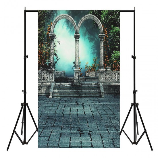 3x5ft 5x6.5ft Garden Platform Photography Backdrop Silk Poster Studio Prop Background