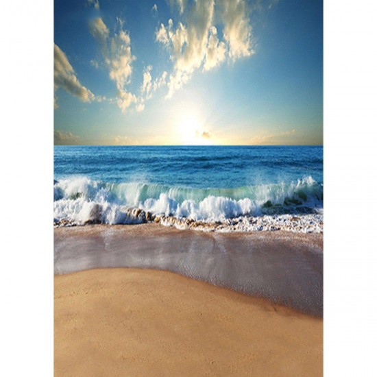 3x5ft 5x7ft Sunny Sea Beach Photography Backdrop Studio Prop Background