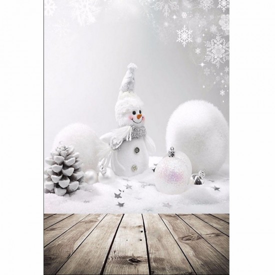 3x5ft Christmas Theme Christmas Snowman Wooden Photography Vinyl Background 3x5ft Christmas Theme Christmas Snowman Wooden Photography Vinyl Background