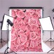 3x5ft Vinyl Lawn Pink Rose Flowers Floor Backdrop Photo Photography Background Studio Prop