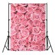 3x5ft Vinyl Lawn Pink Rose Flowers Floor Backdrop Photo Photography Background Studio Prop