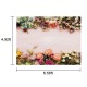 4.92ft x 6.56ft Vinyl Fabric Flowers Photography Background Cloth Photo Backdrop for Wedding Party Family Photography