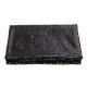 4FTX6FT Black Rectangular Sequin Tablecloth Wedding Party Banquet Decoration Backdrop Background