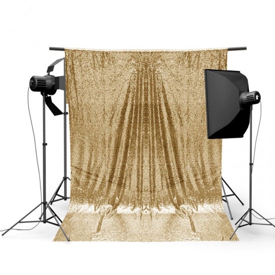 4x6FT Gold Shimmer Sequin Photography Backdrop Studio Prop Background