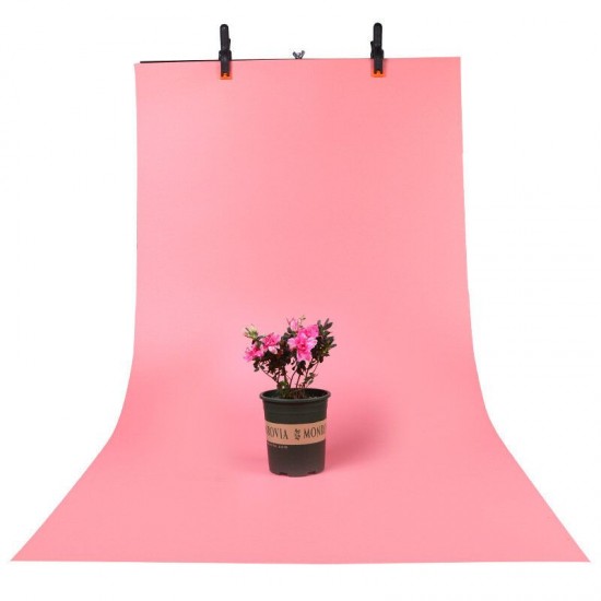 50x50cm PVC Dual Side Solid Color Photography Background Paper Video Photo Backdrop Paper White Pink Blue Black Grey