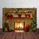 5x3FT 7x5FT 10x7FT Christmas Fireplace Red Socks Backdrop Photography Background Cloth Decoration Background Studio Prop 5x3FT 7x5FT 10x7FT Christmas Fireplace Red Socks Backdrop Photography Background Cloth Decoration Background Studio Prop