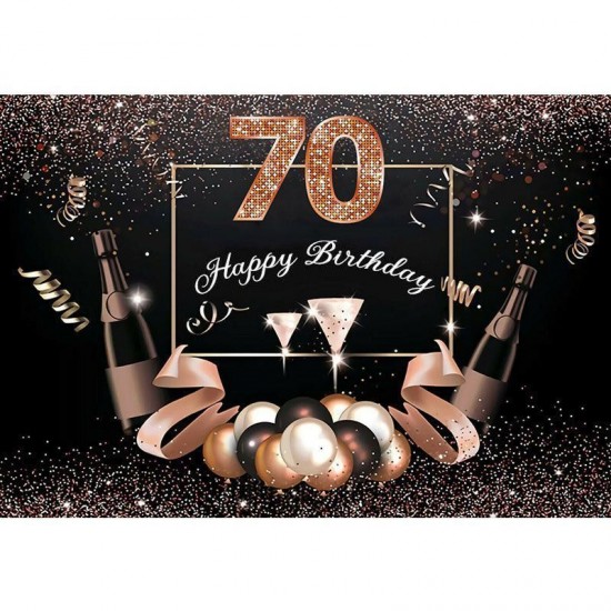 5x3FT 7x5FT 60 70 Birthday Party Decoration Anniversary Studio Photography Backdrops Background 5x3FT 7x5FT 60 70 Birthday Party Decoration Anniversary Studio Photography Backdrops Background