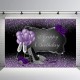 5x3FT 7x5FT 8x6FT Purple Rose Balloon Sliver Happy Birthday Photography Backdrop Background Studio Prop - 0.9x1.5m