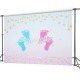 5x3FT 7x5FT 9x6FT Foot Print Boy or Girl Photography Backdrop Background Studio Prop 5x3FT 7x5FT 9x6FT Foot Print Boy or Girl Photography Backdrop Background Studio Prop