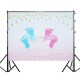 5x3FT 7x5FT 9x6FT Foot Print Boy or Girl Photography Backdrop Background Studio Prop 5x3FT 7x5FT 9x6FT Foot Print Boy or Girl Photography Backdrop Background Studio Prop