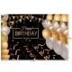 5x3FT 7x5FT 9x6FT Gold Balloons Happy Birthday Studio Photography Backdrops Background 5x3FT 7x5FT 9x6FT Gold Balloons Happy Birthday Studio Photography Backdrops Background