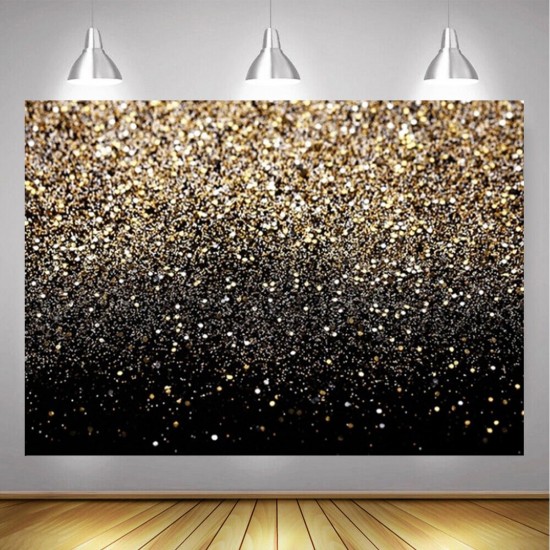 5x3FT 7x5FT 9x6FT Gold Bokeh Spots Photography Backdrop Background Studio Prop