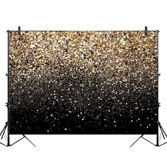 5x3FT 7x5FT 9x6FT Gold Bokeh Spots Photography Backdrop Background Studio Prop