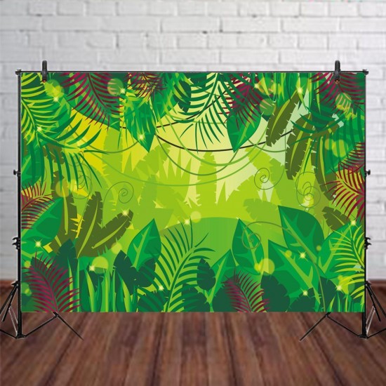 5x3FT 7x5FT 9x6FT Green Tropical Rain Forest Photography Backdrop Background Studio Prop