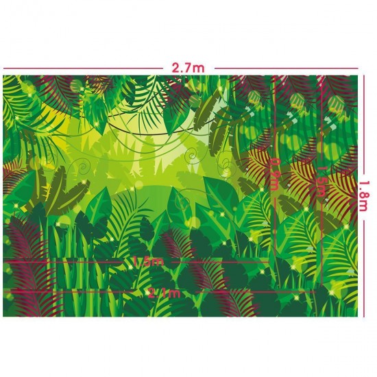 5x3FT 7x5FT 9x6FT Green Tropical Rain Forest Photography Backdrop Background Studio Prop