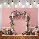 5x3FT 7x5FT 9x6FT Pink Wall Rose Flower Decor Photography Backdrop Background Studio Prop