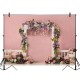 5x3FT 7x5FT 9x6FT Pink Wall Rose Flower Decor Photography Backdrop Background Studio Prop 5x3FT 7x5FT 9x6FT Pink Wall Rose Flower Decor Photography Backdrop Background Studio Prop