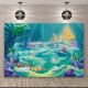 5x3FT 7x5FT 9x6FT Underwater Castle Fish Studio Photography Backdrops Background 5x3FT 7x5FT 9x6FT Underwater Castle Fish Studio Photography Backdrops Background