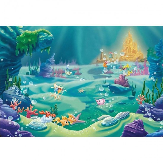 5x3FT 7x5FT 9x6FT Underwater Castle Fish Studio Photography Backdrops Background 5x3FT 7x5FT 9x6FT Underwater Castle Fish Studio Photography Backdrops Background