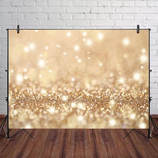 5x3FT 7x5FT 9x6FT Vinyl Gold Glitter Photography Backdrop Background Studio Prop 5x3FT 7x5FT 9x6FT Vinyl Gold Glitter Photography Backdrop Background Studio Prop