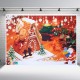 5x3FT 7x5FT Christmas Santa Gift Tree Photography Backdrop Background Studio Prop 5x3FT 7x5FT Christmas Santa Gift Tree Photography Backdrop Background Studio Prop