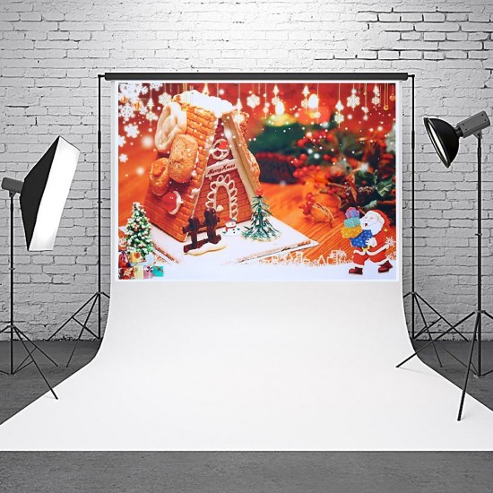 5x3FT 7x5FT Christmas Santa Gift Tree Photography Backdrop Background Studio Prop 5x3FT 7x5FT Christmas Santa Gift Tree Photography Backdrop Background Studio Prop