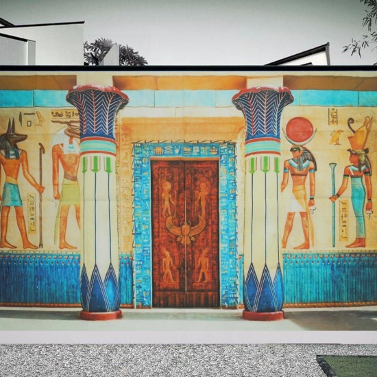5x3FT 7x5FT Egyptian Frescoes Wall Photography Backdrop Studio Prop Background