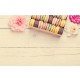 5x3FT Macaron Flowers Wooden Wall Photography Backdrop Studio Prop Background