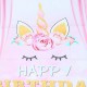 5x3FT Pink Curtain Unicorn Birthday Theme Photography Backdrop Studio Prop Background