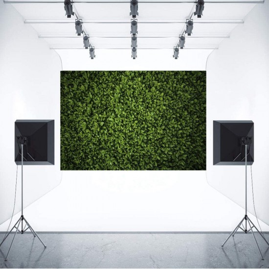 5x3ft 7x5ft 10x6.5ft Green Leaves Wall Backdrop Photography Wall Decor Background for Photo Video Wedding Birthday Party