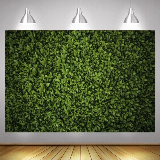 5x3ft 7x5ft 10x6.5ft Green Leaves Wall Backdrop Photography Wall Decor Background for Photo Video Wedding Birthday Party