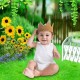 5x3ft 7x5ft 9x6ft E71808 Ethylene Propylene Sunflower Green Lawn Photography Backdrop Photo Background