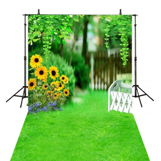 5x3ft 7x5ft 9x6ft E71808 Ethylene Propylene Sunflower Green Lawn Photography Backdrop Photo Background 5x3ft 7x5ft 9x6ft E71808 Ethylene Propylene Sunflower Green Lawn Photography Backdrop Photo Background