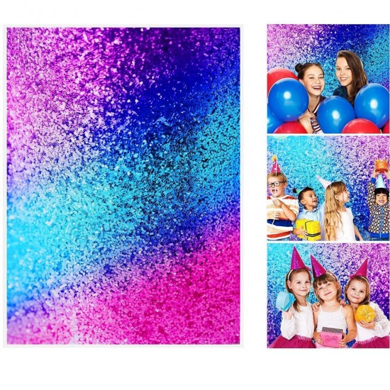 5x3ft 7x5ft 9x6ft Ethylene Propylene Colorful Blue Purple Photography Backdrop Party Background Makeup Photo Video Props