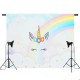 5x3ft 7x5ft Rainbow Clouds Sky Unicorn Photography Backdrop Studio Prop Background