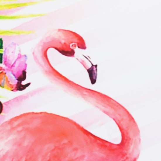 5x5FT Flamingo Flower Theme Photography Backdrop Studio Prop Background