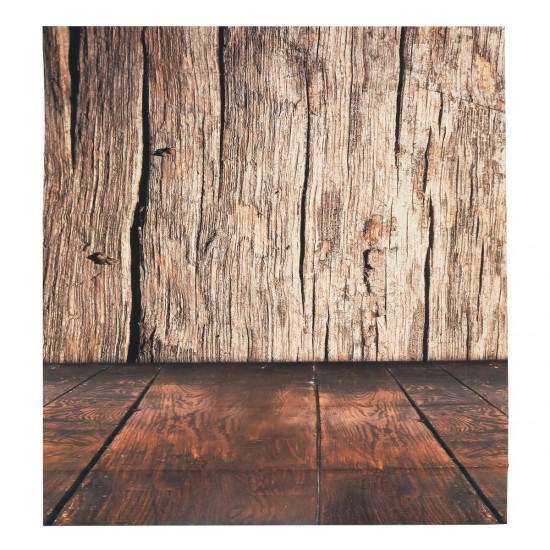 5x7FT Brown Wood Wall Floor Photography Backdrop Studio Prop Background 5x7FT Brown Wood Wall Floor Photography Backdrop Studio Prop Background