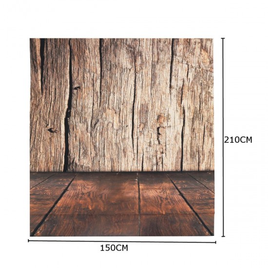 5x7FT Brown Wood Wall Floor Photography Backdrop Studio Prop Background 5x7FT Brown Wood Wall Floor Photography Backdrop Studio Prop Background