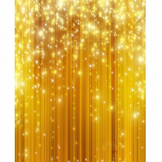 5x7FT Gold Glitter Vinyl Studio Photography Backdrop Props Photo Background