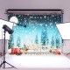 5x7FT Merry Christmas Snow Gift Photography Backdrop Background Studio Prop
