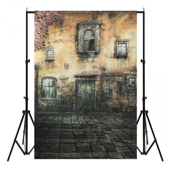 5x7FT Raw Silk Cloth Ancient House Photography Background Studio Backdrop Props